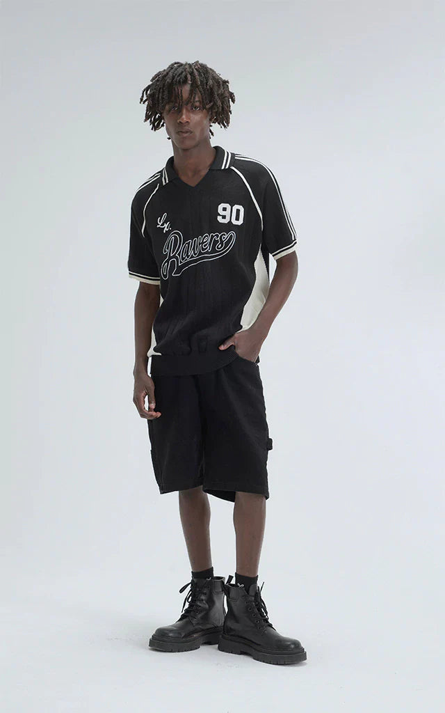 Chomba Tejida Ravers [ Negro ]