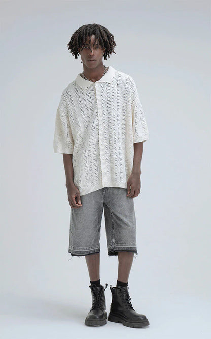 Camisa Tejida Kumo [ Beige ]