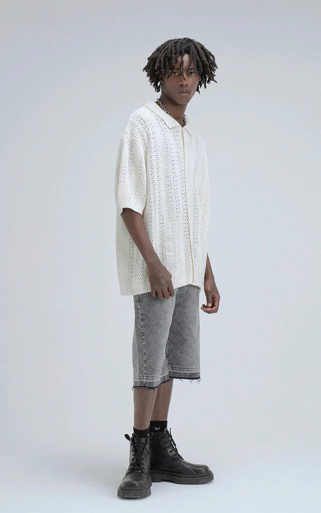 Camisa Tejida Kumo [ Beige ]