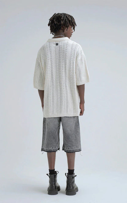 Camisa Tejida Kumo [ Beige ]