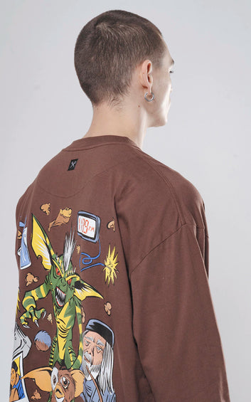 REMERA ML GREMLINS [ CHOCOLATE ]