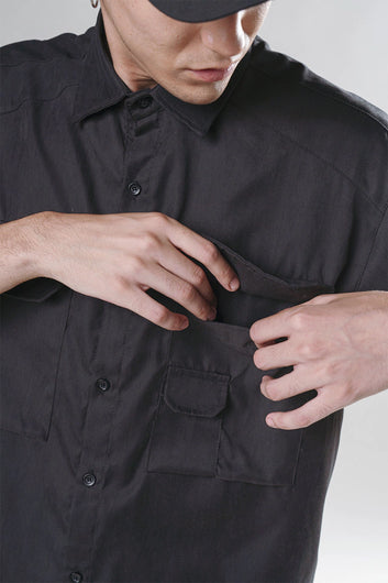 CAMISA CARGO [ NEGRO ]