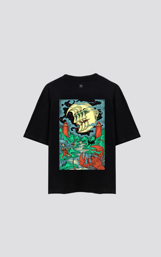 REMERA LA LUNA [ NEGRO ]