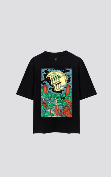 REMERA LA LUNA [ NEGRO ]