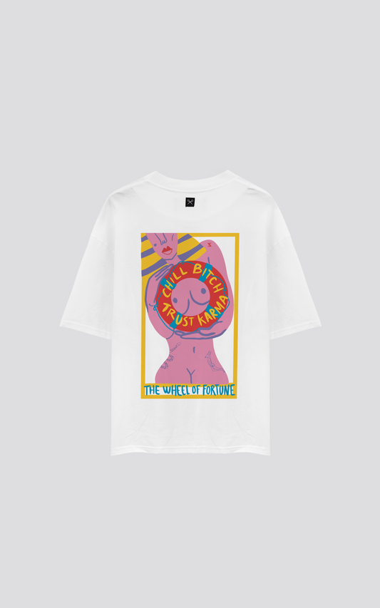 REMERA LA RUEDA DE LA FORTUNA [ BLANCO ]