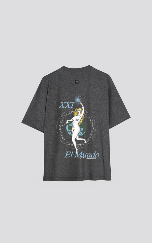 REMERA EL MUNDO [ MELANGE ]