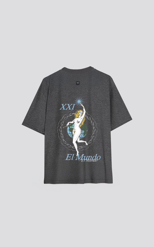 REMERA EL MUNDO [ MELANGE ]