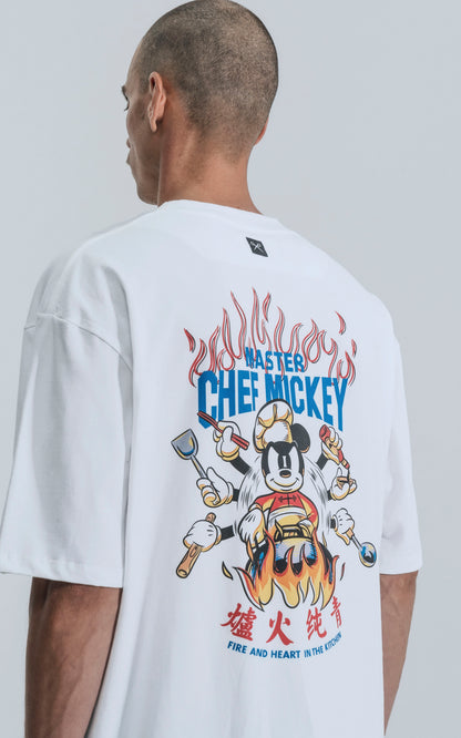 Remera Disney Chef Mickey [ Blanco ]