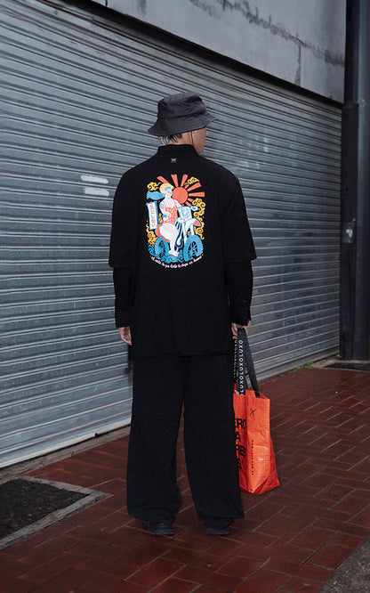 Remera Asia Queen [ Negro ]
