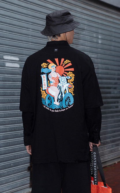 Remera Asia Queen [ Negro ]