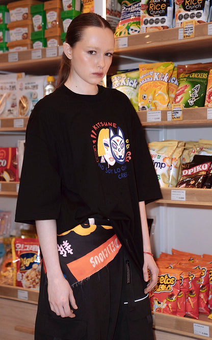 Remera Kitsune [ Negro ]