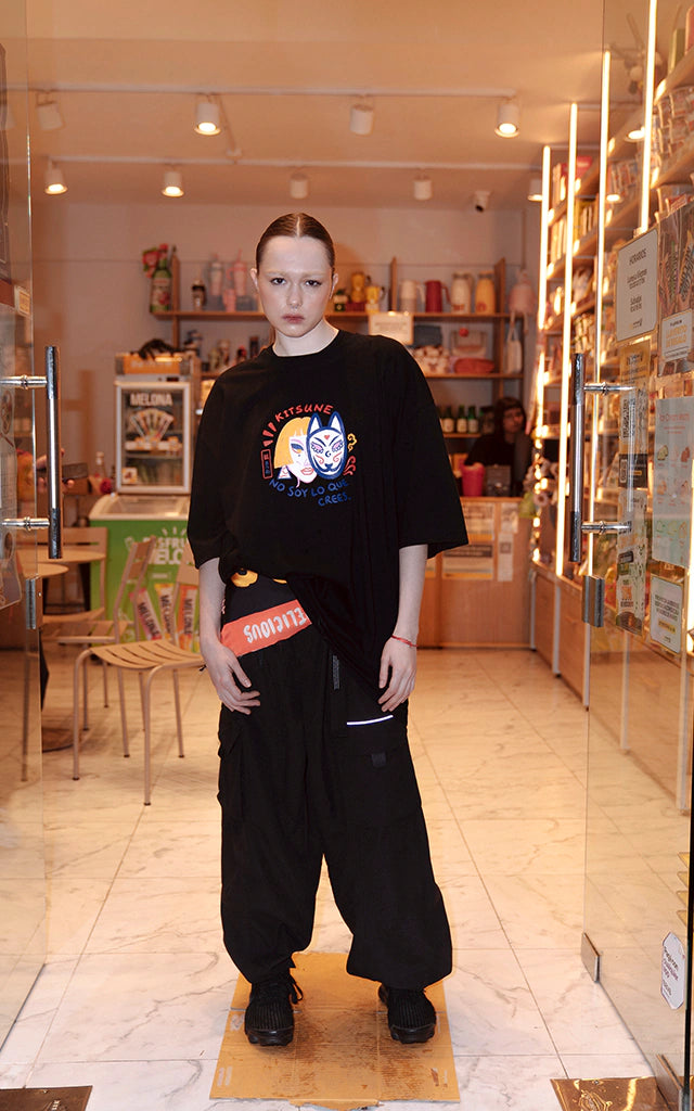 Remera Kitsune [ Negro ]