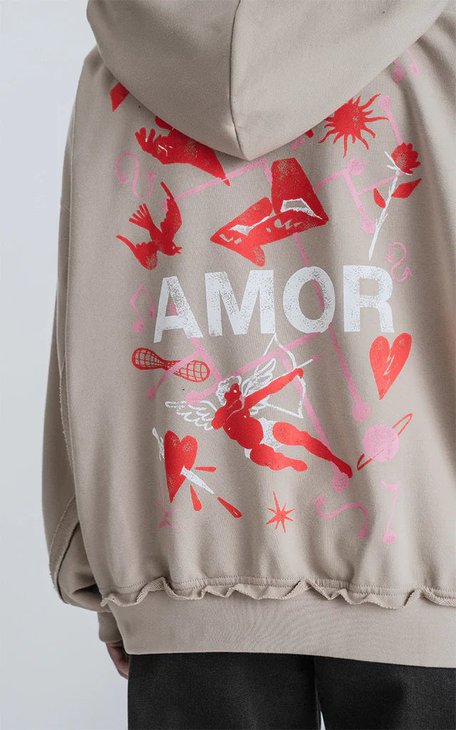 Hoodie Effect Amor [ Chia ]