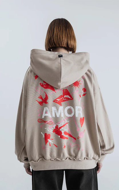 Hoodie Effect Amor [ Chia ]