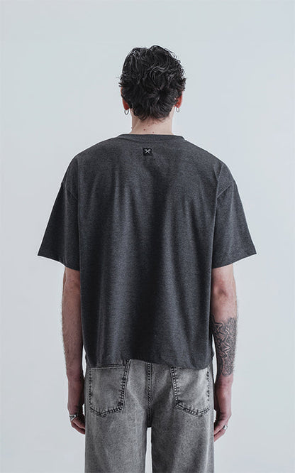 Remera Tracy [ Melange Oscuro ]