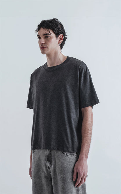 Remera Tracy [ Melange Oscuro ]