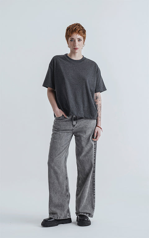 Remera Tracy [ Melange Oscuro ]