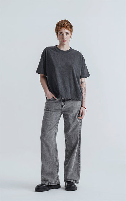 Remera Tracy [ Melange Oscuro ]