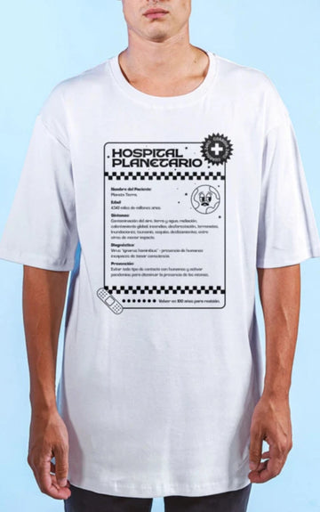 REMERA HOSPITAL PLANETARIO [ BLANCO ]