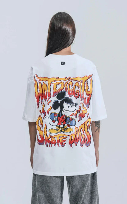 Remera Disney Skateflow [ Blanco ]