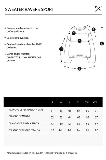 Sweater Ravers Sport 01 [ Negro / Gris ]